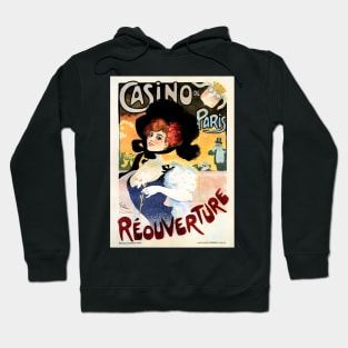 CASINO DE PARIS "REOUVERTURE" Grand Opening Old French Art Nouveau by Alexandre Jules Grun Hoodie